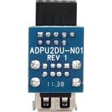 DeLOCK 1 x 9-pin 2.54 mm/2 x USB 2.0-A Noir, Bleu, Argent, Adaptateur 1 x 9-pin 2.54 mm, 2 x USB 2.0-A, Noir, Bleu, Argent