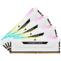 Corsair 32 Go DDR4-3600 Quad-Kit, Mémoire vive Blanc, CMH32GX4M4D3600C18W, Vengeance RGB PRO SL, XMP 2.0