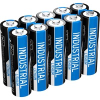 Ansmann 1502-0005 pile domestique Batterie à usage unique AA Lithium Batterie à usage unique, AA, Lithium, 1,5 V, 10 pièce(s), Noir