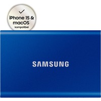 SAMSUNG Portable T7, 2 To SSD externe Bleu, MU-PC2T0H/WW, USB 3.2 Gen.2 (10 Gbps)