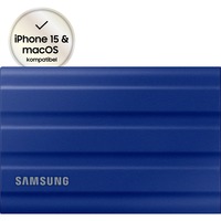 SAMSUNG Portable T7 Shield, 2 To SSD externe Bleu, MU-PE2T0R/EU, USB-C 3.2 Gen 2 (10 Gbit/s)