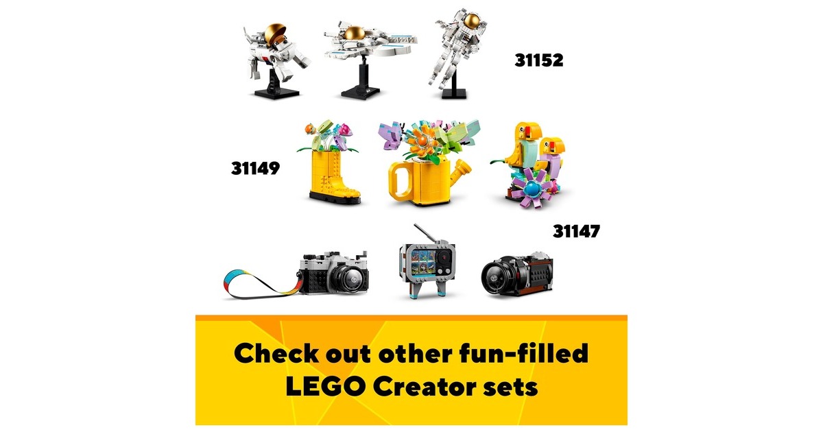 Lego Creator 3-en-1 - Les patins à roulettes rétro, Jouets de construction  31148
