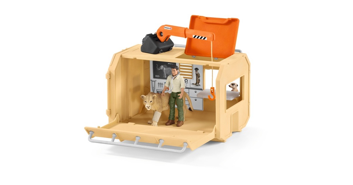 Schleich Wild Life Camion ambulance pour animaux Jeu vehicule 42475
