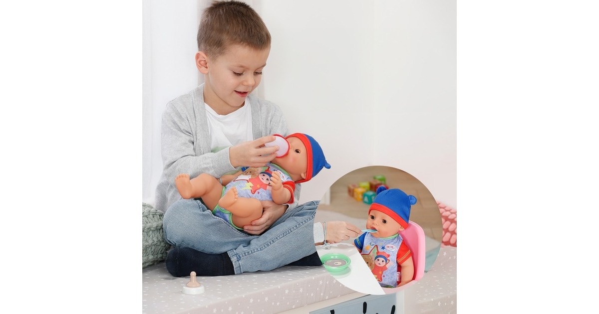 ZIYIUI Vêtements De Poupée Pour New Born Baby Poupée Garçon Bleu 45 55 Cm Nouveau Ne Bebe Poupee Fille Ou Garcon 4 Pieces Co Amz