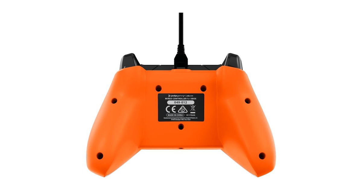 pdp 049-012-CMGO, Manette de jeu Anthracite/Orange