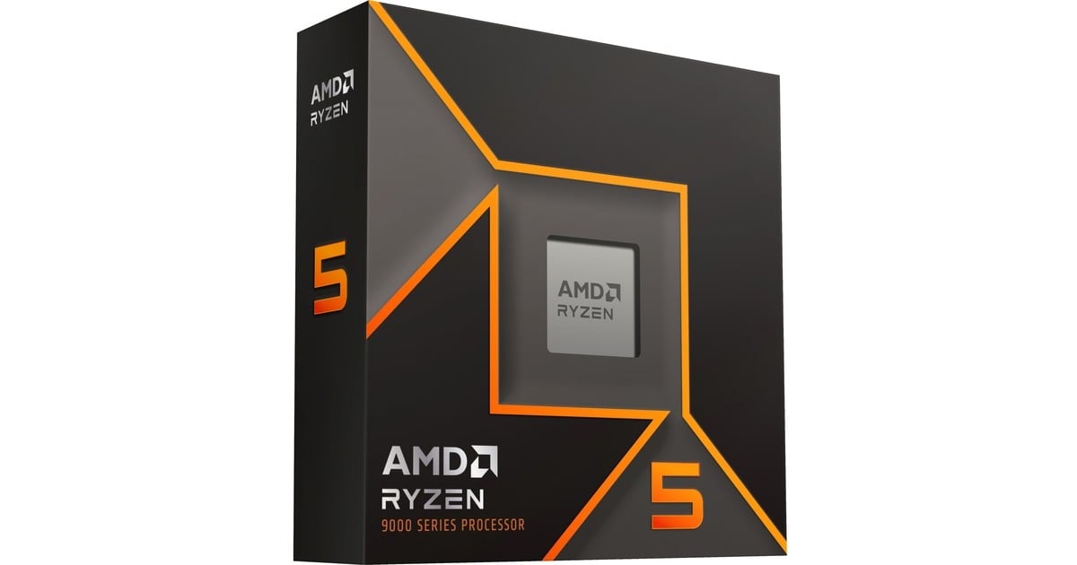 AMD Ryzen 5 9600X, 3,9 GHz (5,4 GHz Turbo Boost) socket AM5 processeur  Unlocked, processeur en boîte
