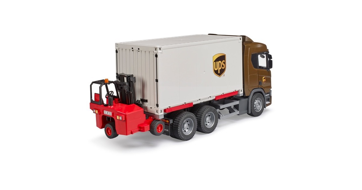 bruder 02415 - Accesorios de logística - 2 cajas, 2 cajones, 10 palés | Accesorios para camiones, furgonetas y vehículos portacontenedores, juguetes, escala 1:16 : Bruder