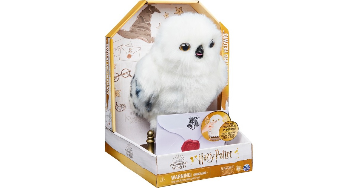 Peluche personnage : hedwige 25cm - harry potter - Les Trois Reliques