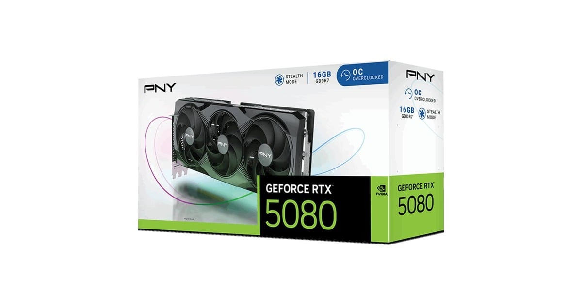 PNY GeForce RTX 5080 OC, Carte graphique
