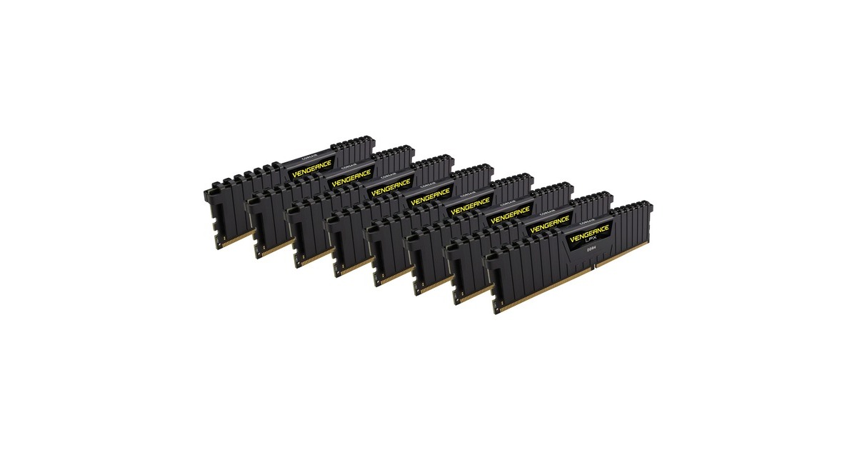 Corsair 256 Go DDR4 3600 Octa Kit Memoire vive Noir CMK256GX4M8D3600C18 Vengeance LPX XMP