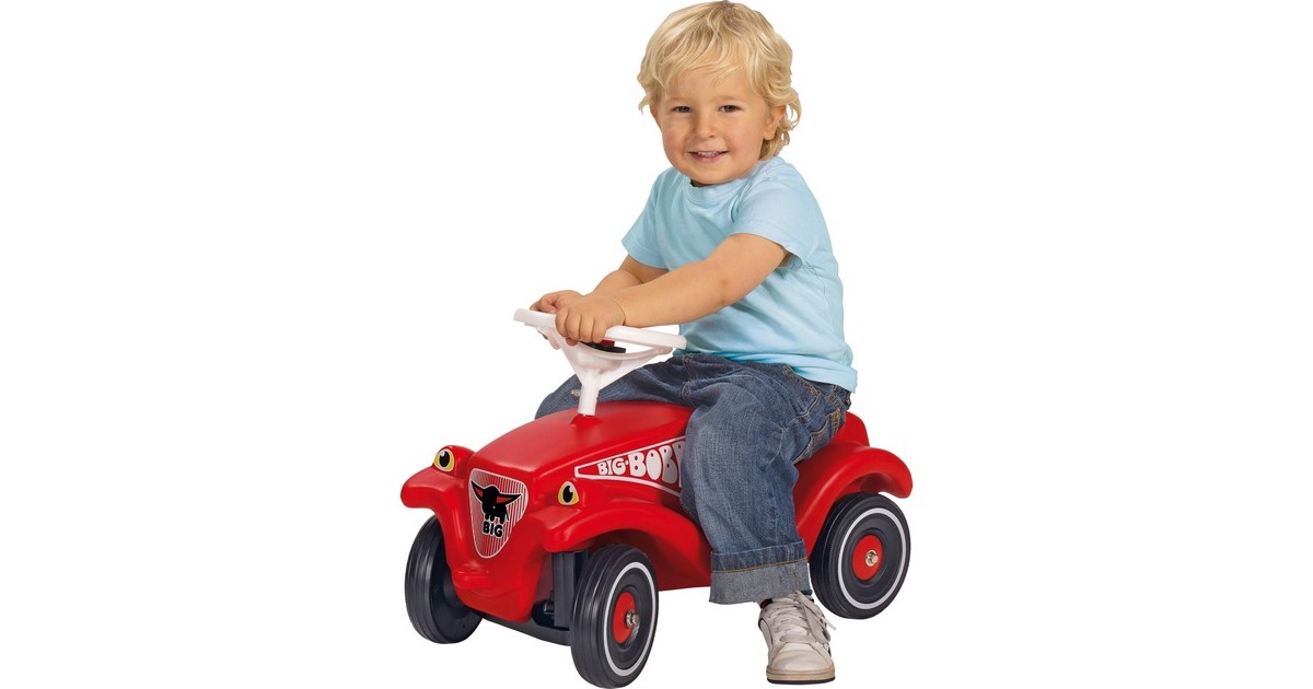 Bobby Car Neo Rouge Big - Porteur Enfant 12 Mois-5 Ans, Roues Silencieuses, Klaxon - 50 Kg Max