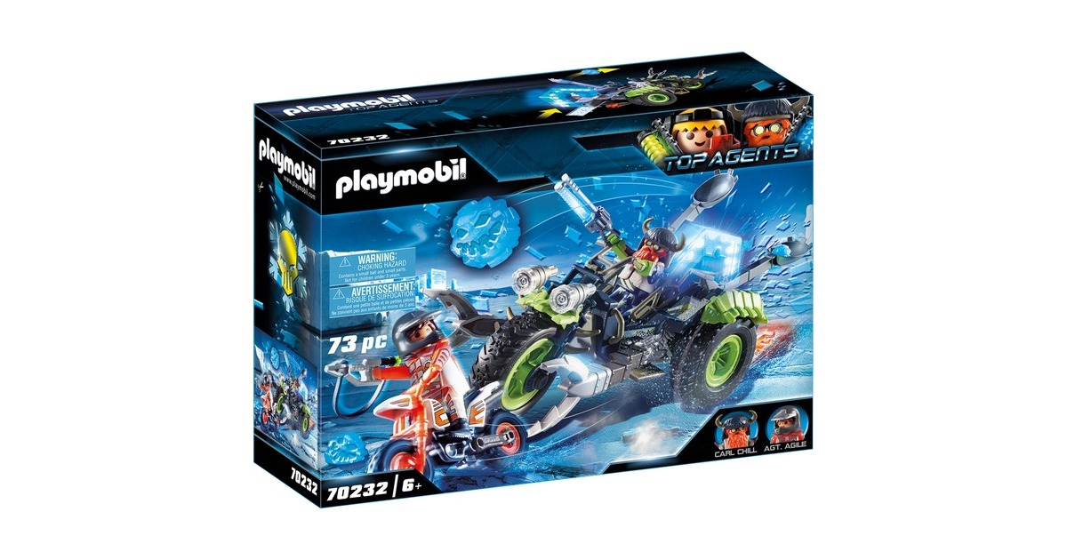 PLAYMOBIL Top Agents 70232 jouet, Jouets de construction voiture top agent playmobil jouet