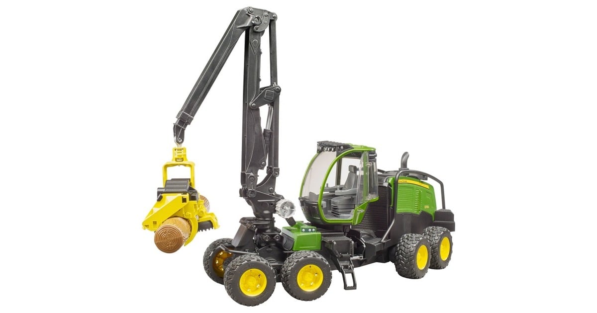 Bruder 02135 Abatteuse John Deere 1270G avec 1 Tronc darbre[46948