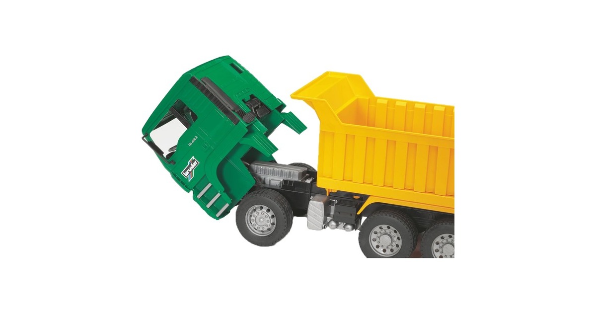 Bruder 02765 – Camion MAN TGA Avec Benne Basculante 1:16 – Véhicule De Chantier Robuste Et Détails Réalistes