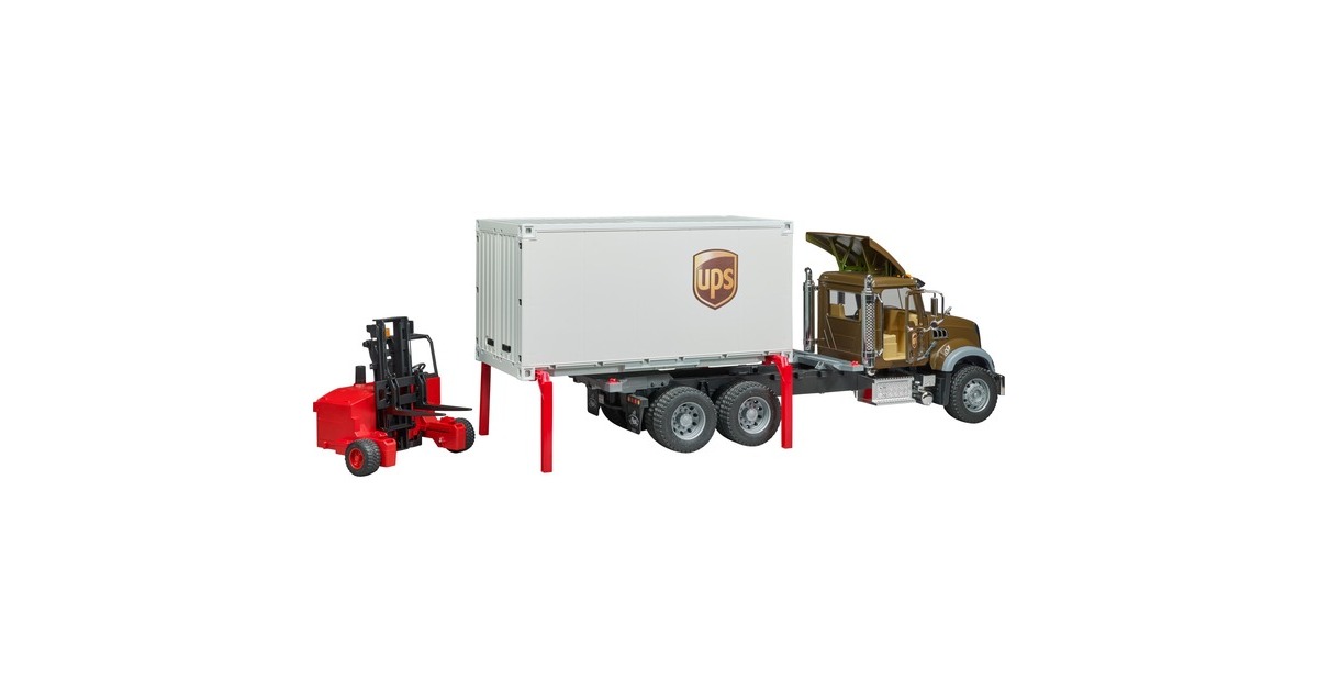 Bruder 2828 Mack UPS avec chariot élévateur pas cher