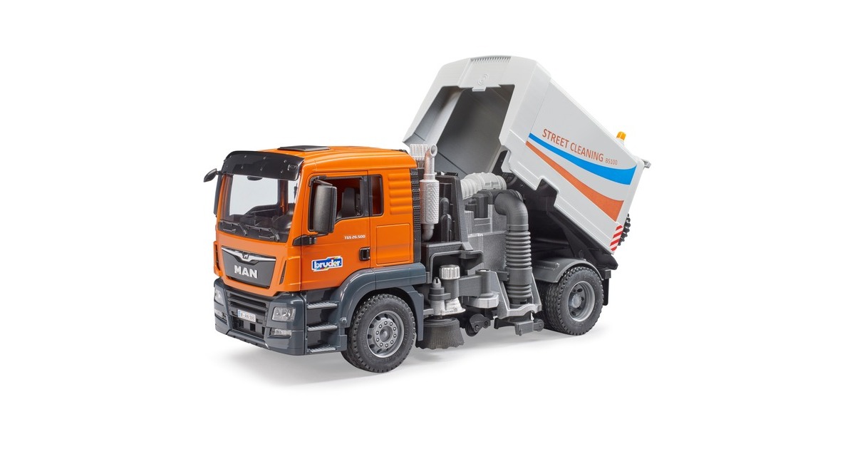 Bruder Camion à ordures MAN TGA 1:16 - Jeux - Jouets