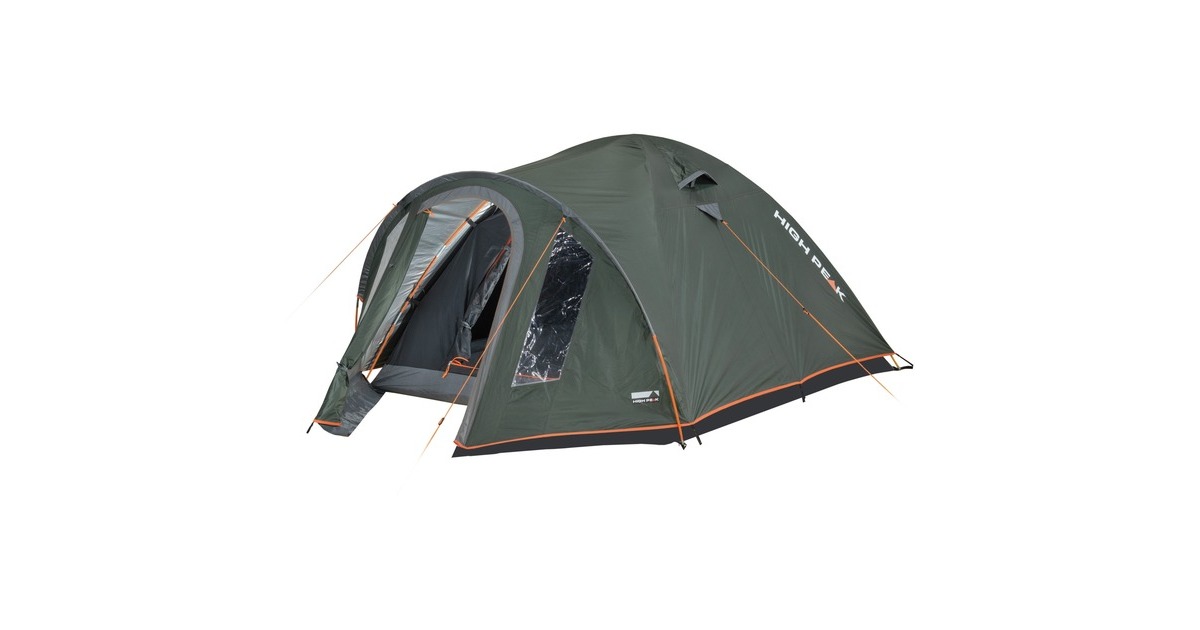 High Peak Tente Dôme Talos 3 Tente De Camping Avec Potence Igloo Pour 3 Personnes à Double Paroi étanche 4000 Mm Avec Base De Tente, Système De Ventilation, Protection Contre Les Moustiques