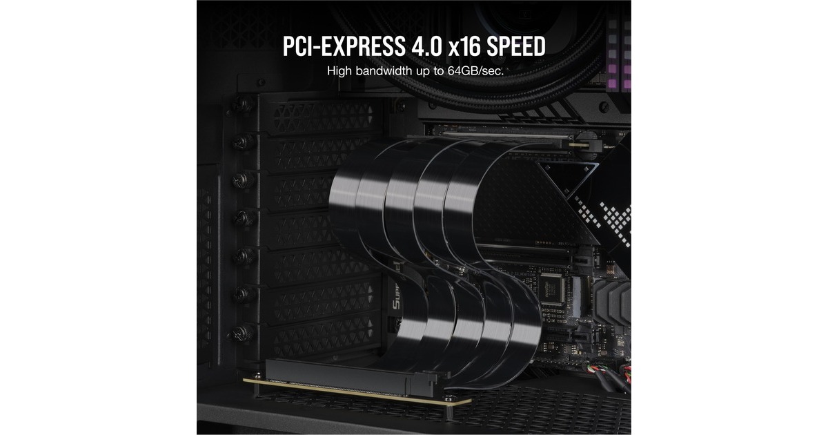 Câble D'extension PCI Express 4.0 - HURRISE - X16 - Plug And Play - Haute Vitesse - Anti