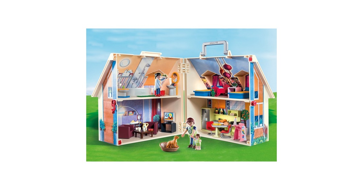 PLAYMOBIL Dollhouse - Maison transportable, Jouets de construction 70985
