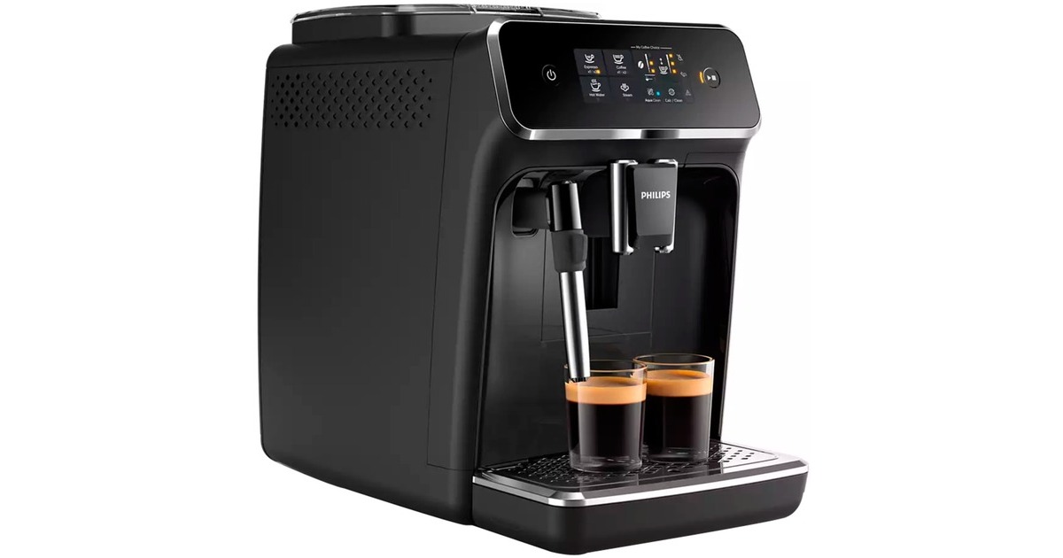 Philips Series 2200 EP221 /40, Machine à café/Espresso Noir, 1,8 L, 1500 W,  Noir