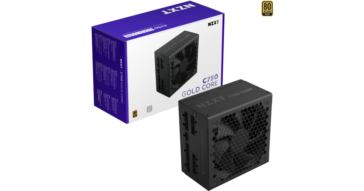 NZXT C750 Gold Core alimentation modulaire 750 watt Noir, 1x 12V
