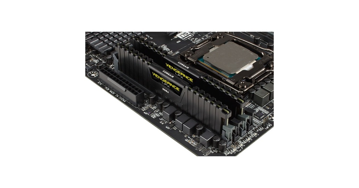 Corsair 16 Go DDR4 3000 Kit Memoire vive Noir CMK16GX4M2D3000C16 Vengeance LPX