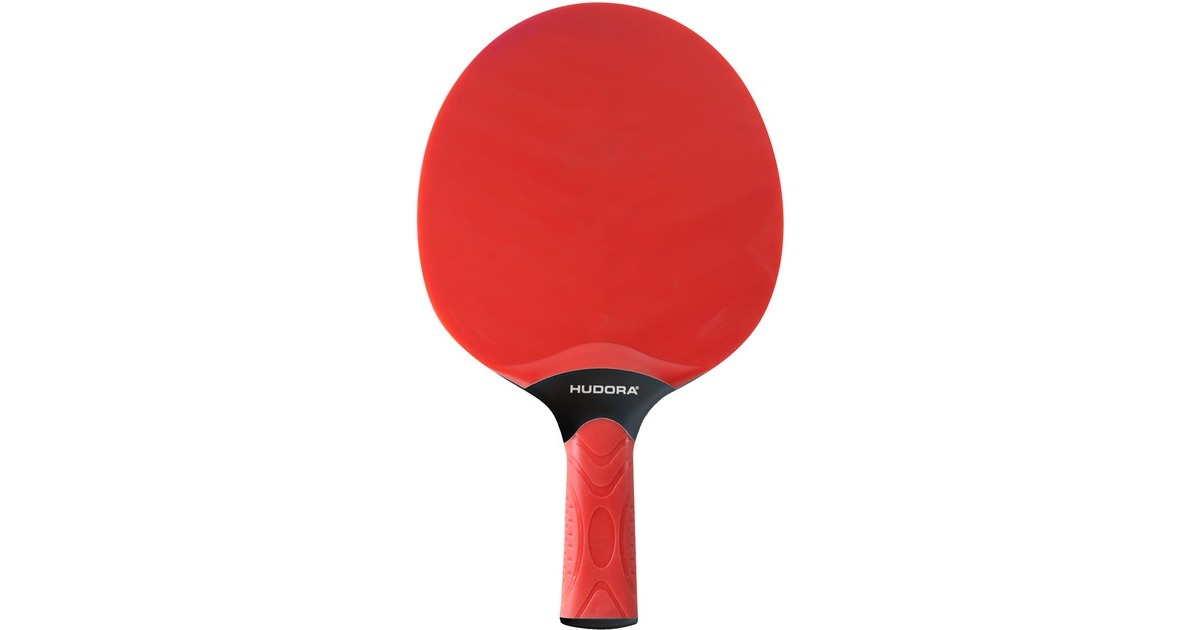 Set De Ping-Pong Complet HUDORA - 2 Raquettes 5 Plis Bois + 3 Balles + Sac De Rangement - Revêtement ITTF Pour Jeu Professionnel Ou Loisir