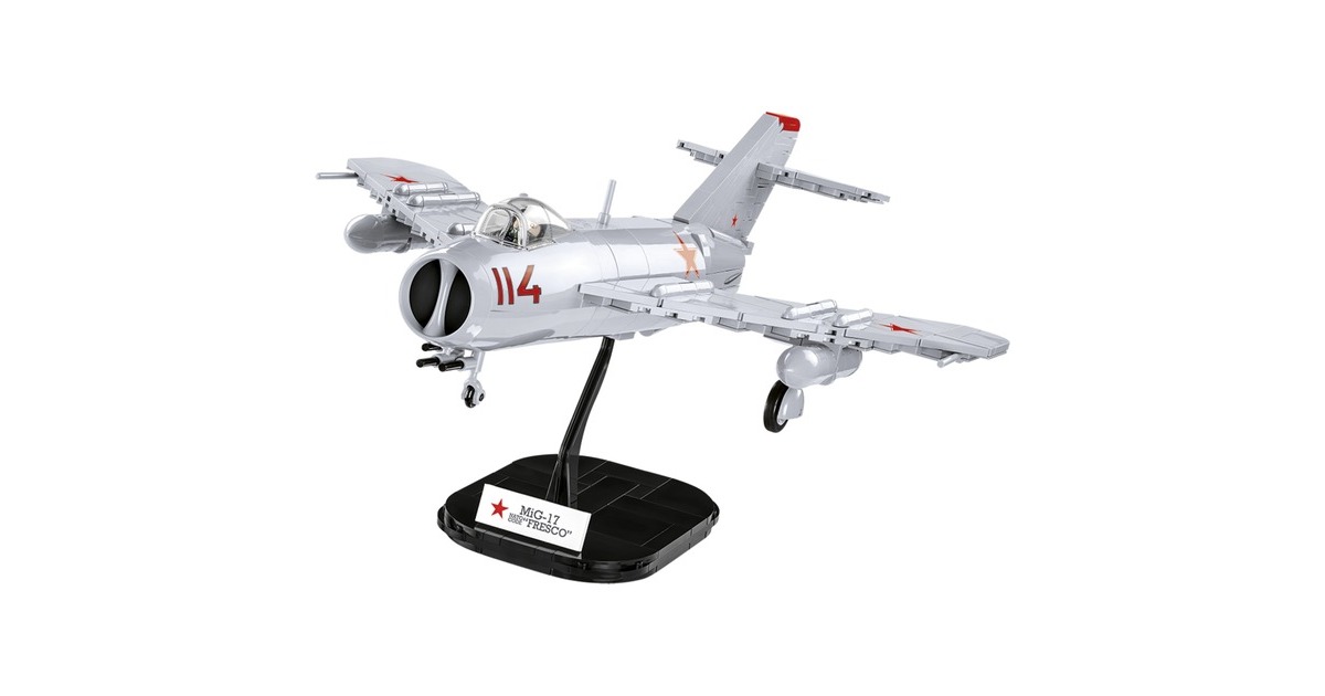 COBI Mig-17 Fresco 1:32 - 568 Pièces - Avion De Combat Guerre Froide - Modèle à Construire