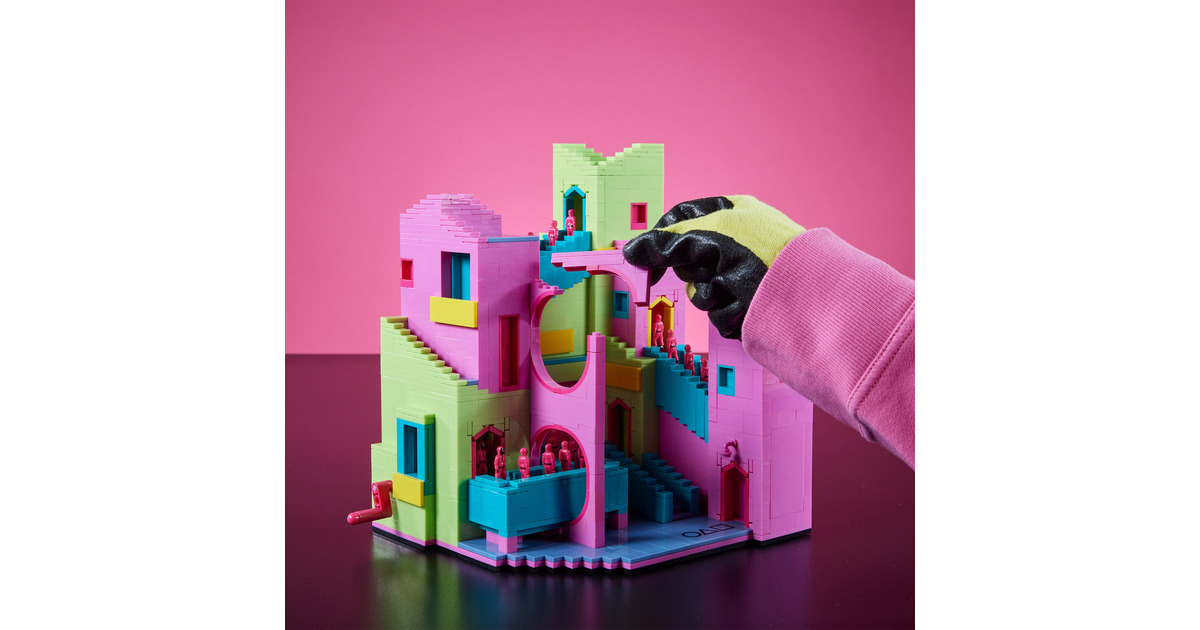 Mattel MEGA Coffret L Escalier De Squid Game Jouets De Construction 