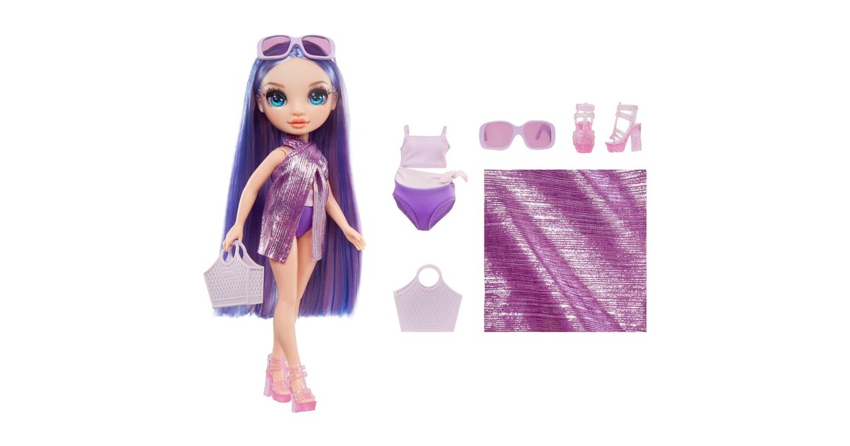 Vêtements De Poupée HTTDSLF – Taille 35-45 Cm – Ensemble Manteau, Robe, Chaussures, Pince – Violet