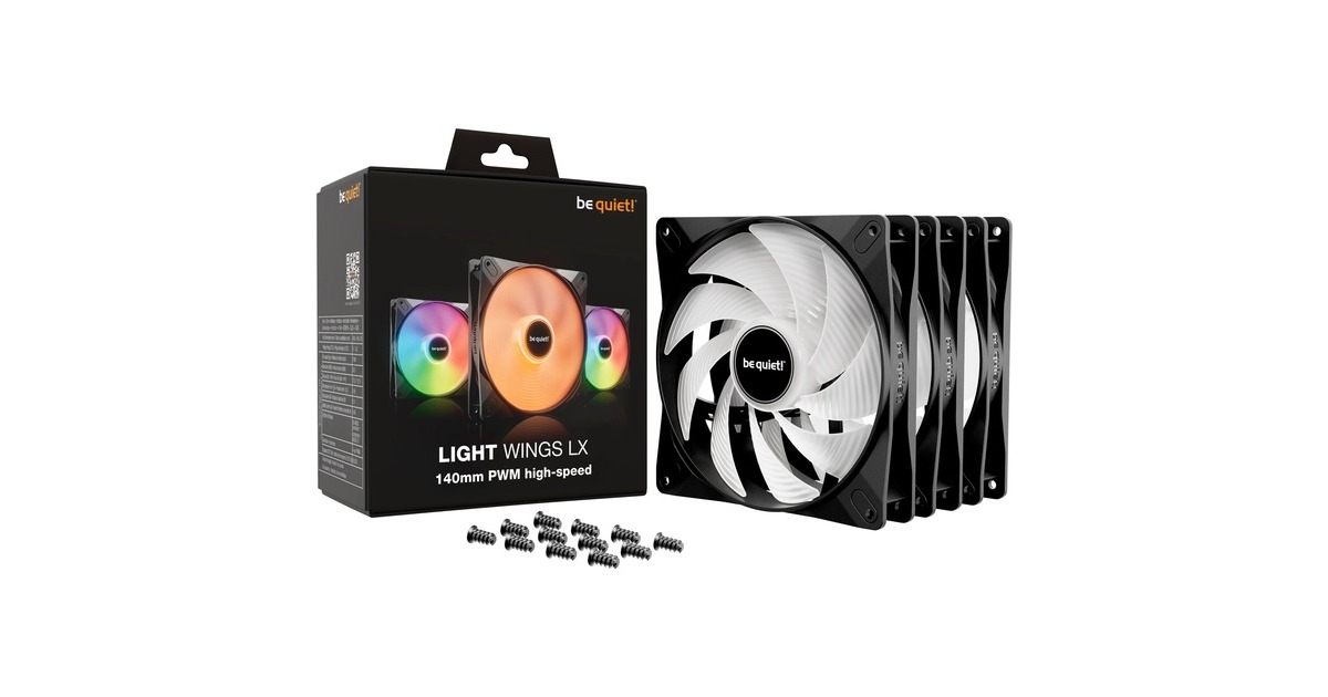 be quiet! Light Wings LX PWM Lüfter 140mm 3er Pack Weiß Buy