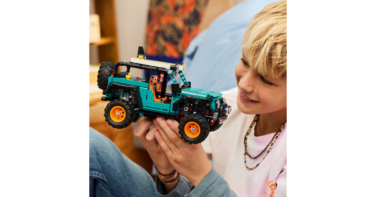 Modèle Voiture Easy Toys – Jeep Wrangler 2018 Jaune – Échelle 1:34 Avec Portes Ouvrantes – Jouet Ou Collection