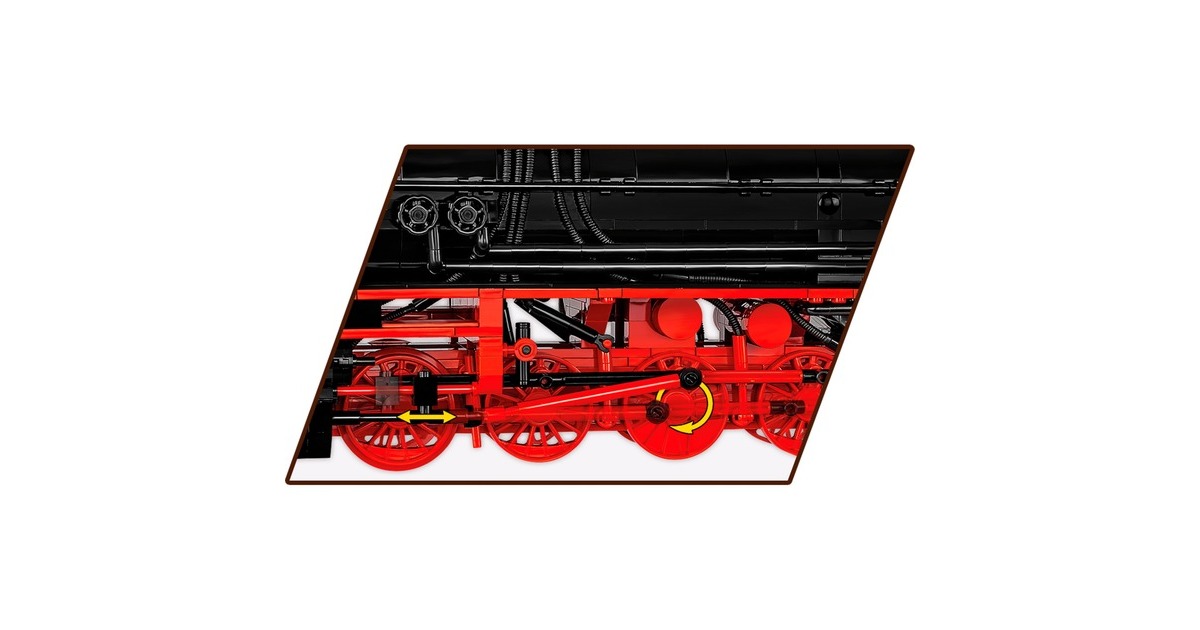 Locomotive à vapeur DR BR 52 COBI avec mécaniques mobiles réalistes