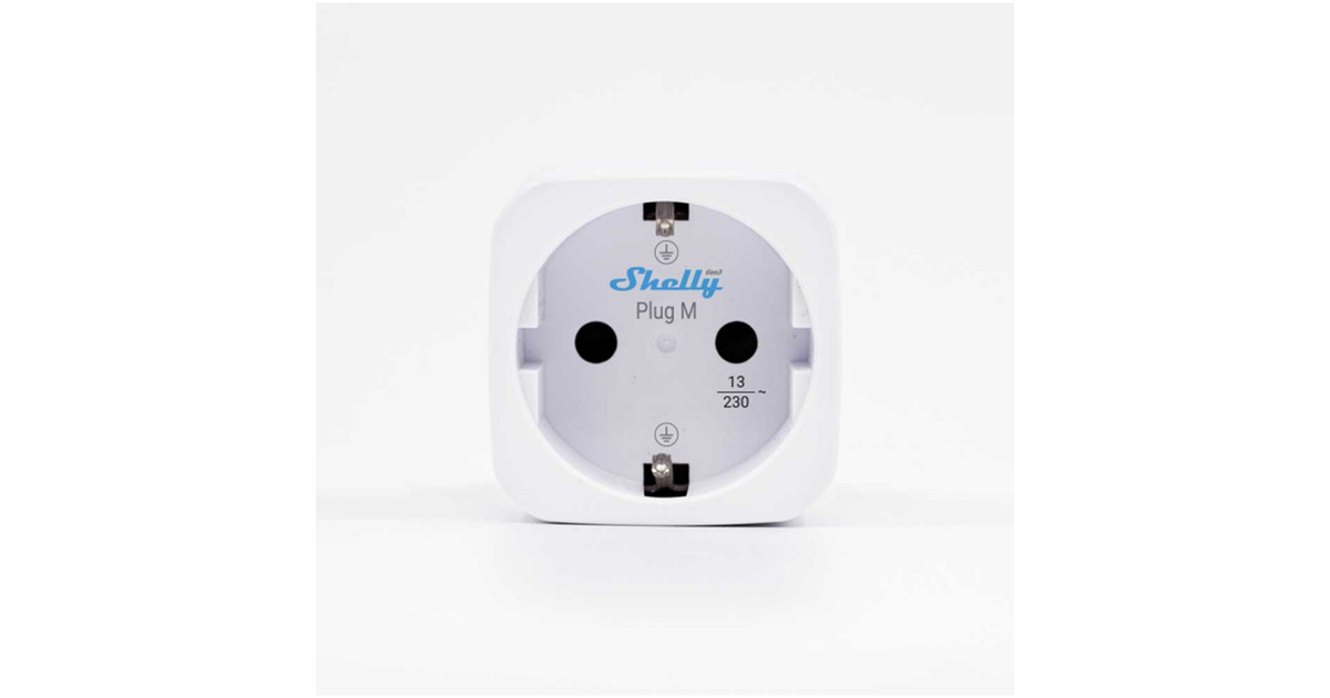 Shelly Remote Socket Shelly Plug M Gen3, Switch socket Blanc