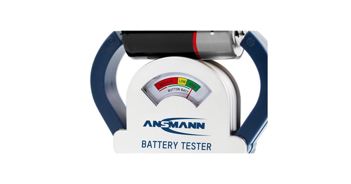 Testeur De Batterie Ansmann – Multicolore, Simple D'utilisation – Pour Vérifier L'état Des Piles Rapidement