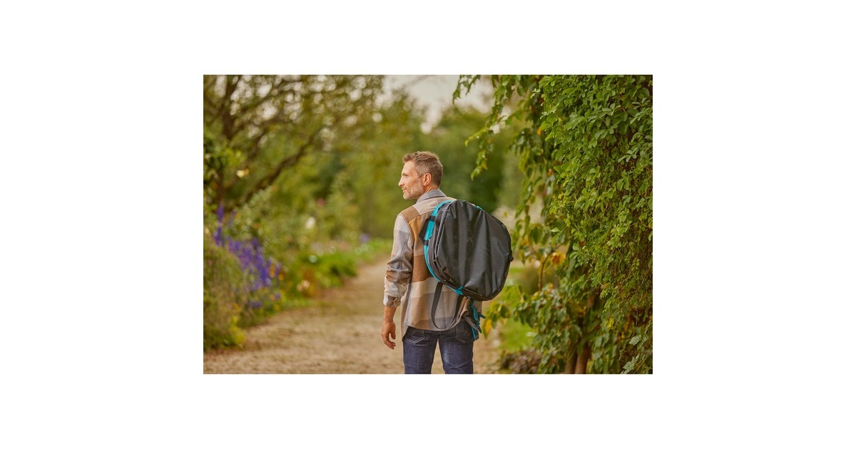 Sac Déchets Jardin Gardena PopUp M - 130L, Rectangulaire, Pliable - Fond Renforcé