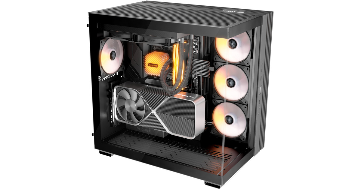 be quiet! Light Base 500 Noir | Boîtier PC ARGB vitré, Mini ITX / Micro be quiet! Light Base 500 Noir | Boîtier PC ARGB vitré, Mini ITX / Micro
