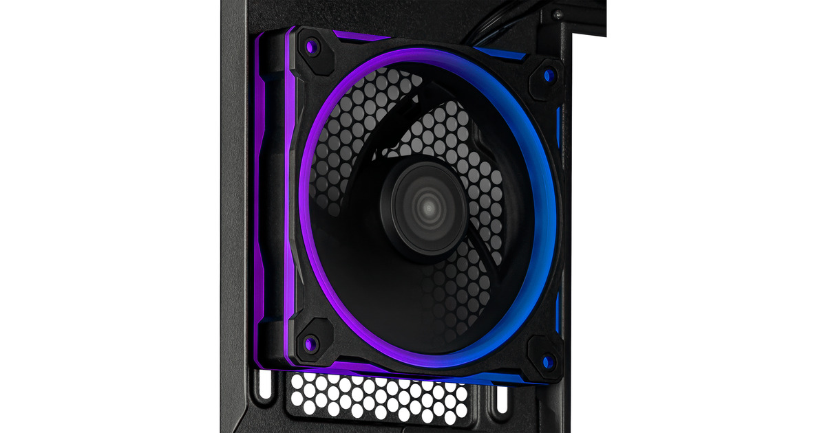 Boîtier PC ASUS Prime AP202 ARGB Noir - Format MATX, Verre Trempé, 3 Ventilateurs ARGB Inclus - 9