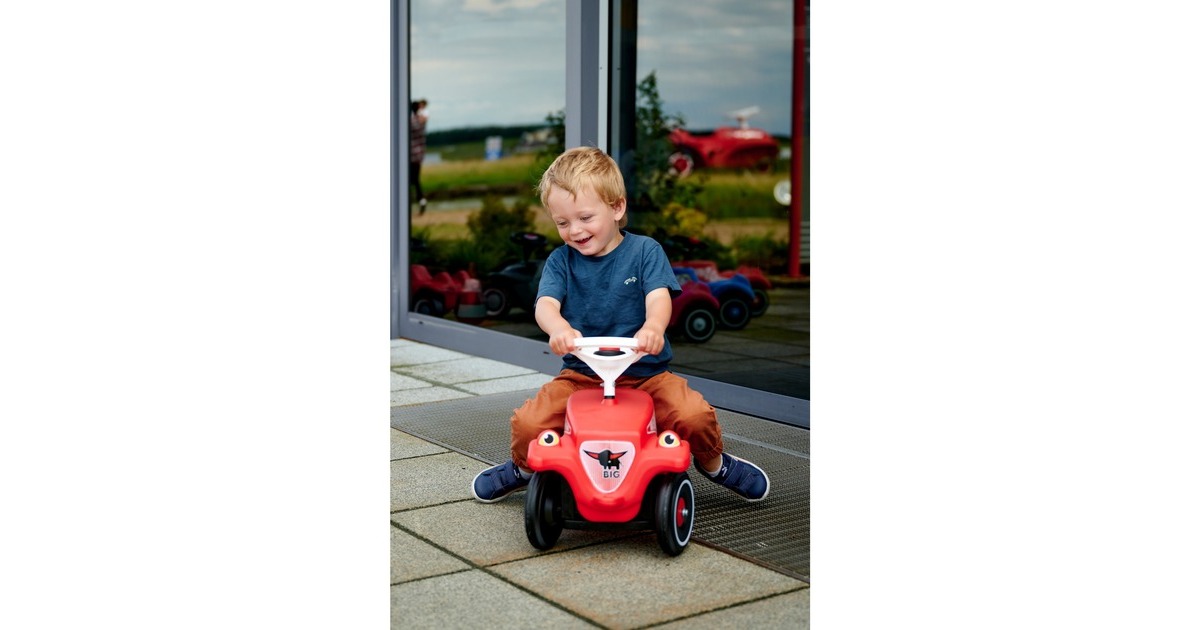 Bobby Car Allemand Qualité Porteur Big - Design Rock Noir/rouge