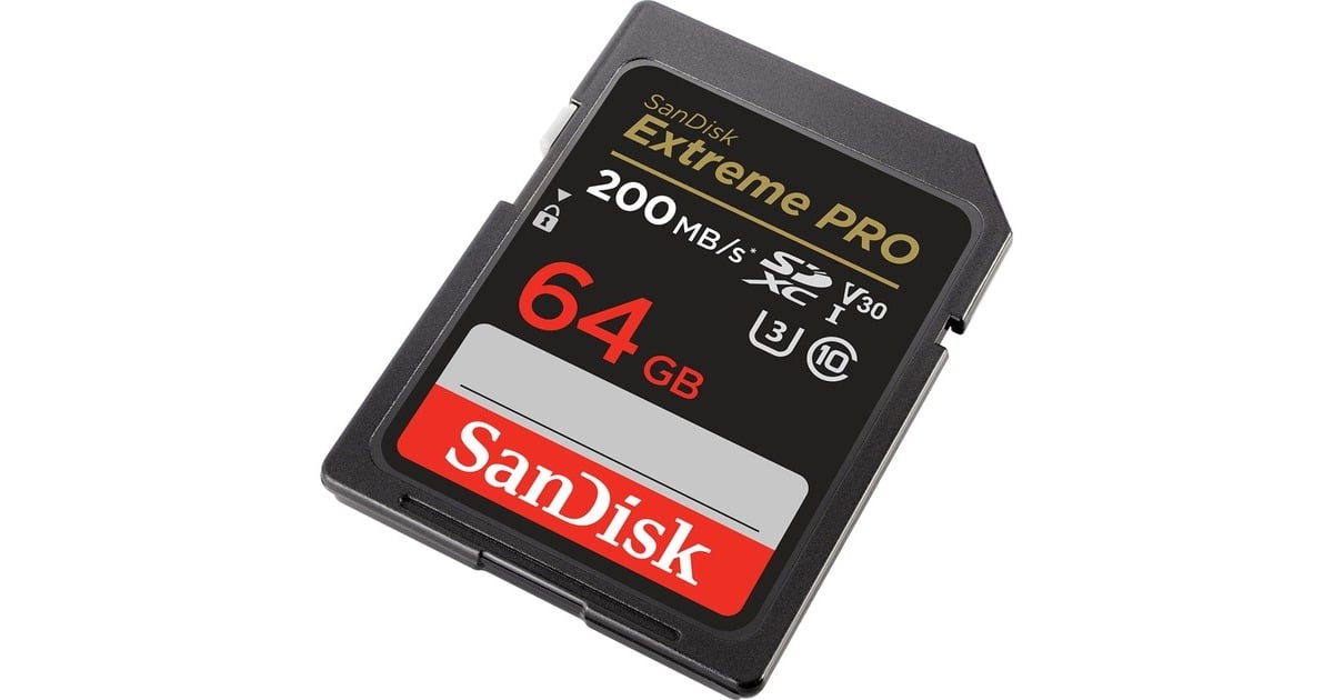 SanDisk Extreme PRO 64 Go SDXC Classe 10 Carte memoire Noir 64 Go SDXC Classe 10 170 Mo s 90 Mo s Class 3 U3