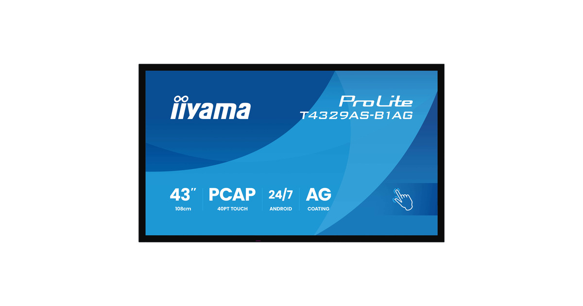 ProLite TF4339AS-B1AG Écran Interactif PCAP 43" Tout-en-un Inspiré Par La Technologie Et Conçu Pour Les Espaces Créatifs Et Le Partage