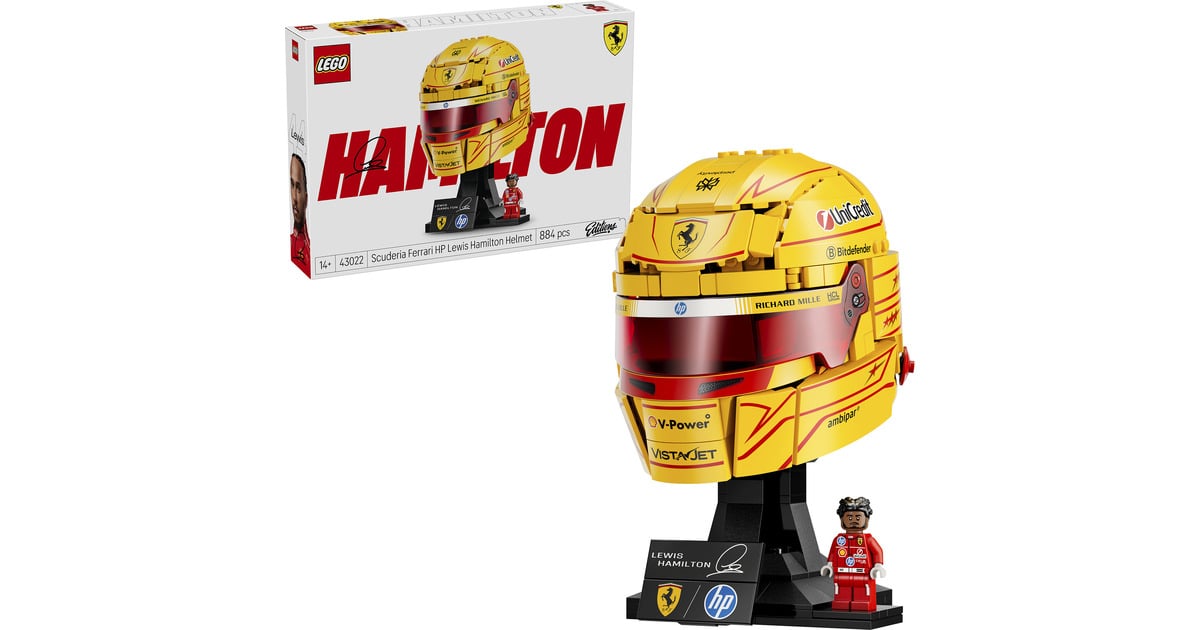 LEGO 43022 Scuderia Ferrari : casque Hamilton à 66,90€ chez Alternate