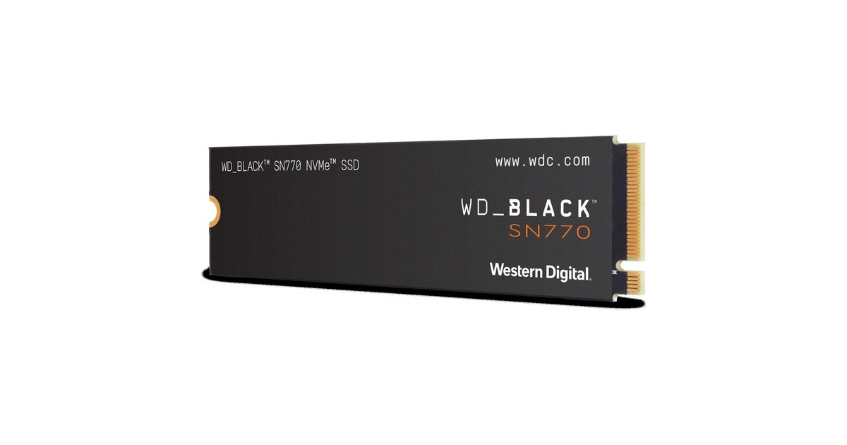WD Black SN770 1 To SSD Noir, WDS200T3B0C, M.2 2280, PCIe Gen3 x4