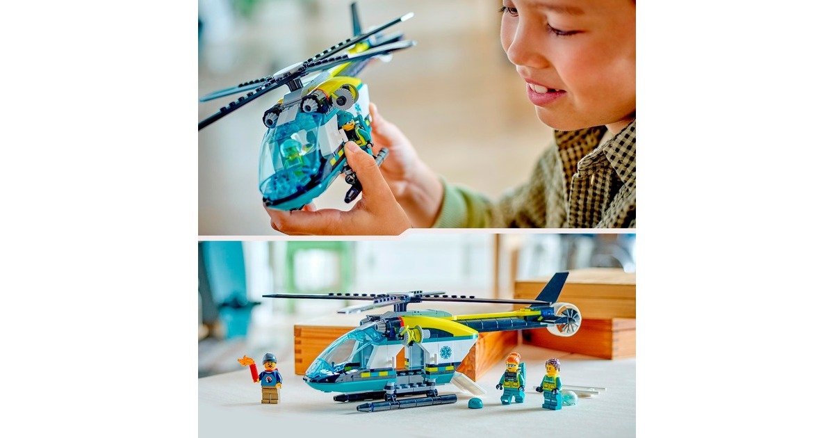 Lego City L'hélicoptère Des Urgences (60405)