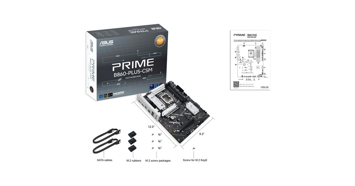 Carte Mère ASUS Pro Q870M-C-CSM – Micro-ATX, Socket LGA 1851, Intel VPro, DDR5, Parfaite Pour PC Pro Et IA