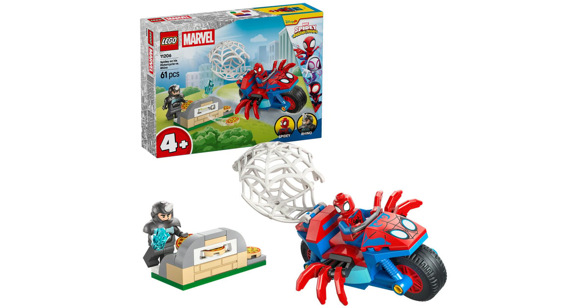 Marvel Spidey and His Amazing Friends Lot de 6 mini véhicules étonnants de 5,1 cm – Jouets mettant en vedette vos amicales araignées de quartier