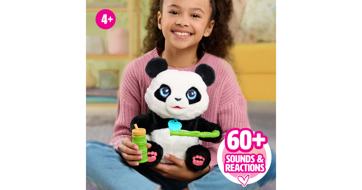 Peluche Interactive Coco Le Panda acrobate de FurReal mesurant 26,7 cm de Haut, Plus de 60 Sons et réactions, Animaux en Peluche, Jouets pour Enfants de 4 Ans et Plus par Just Play Peluche Interactive Coco Le Panda acrobate de FurReal mesurant 26,7 cm de Haut, Plus de 60 Sons et réactions, Animaux en Peluche, Jouets pour Enfants de 4 Ans et Plus par Just Play