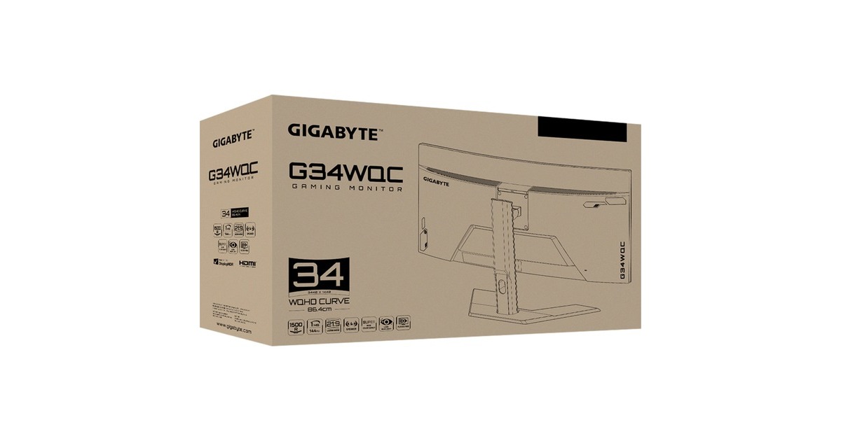 GIGABYTE G34WQC A écran plat de PC 86,4 cm (34