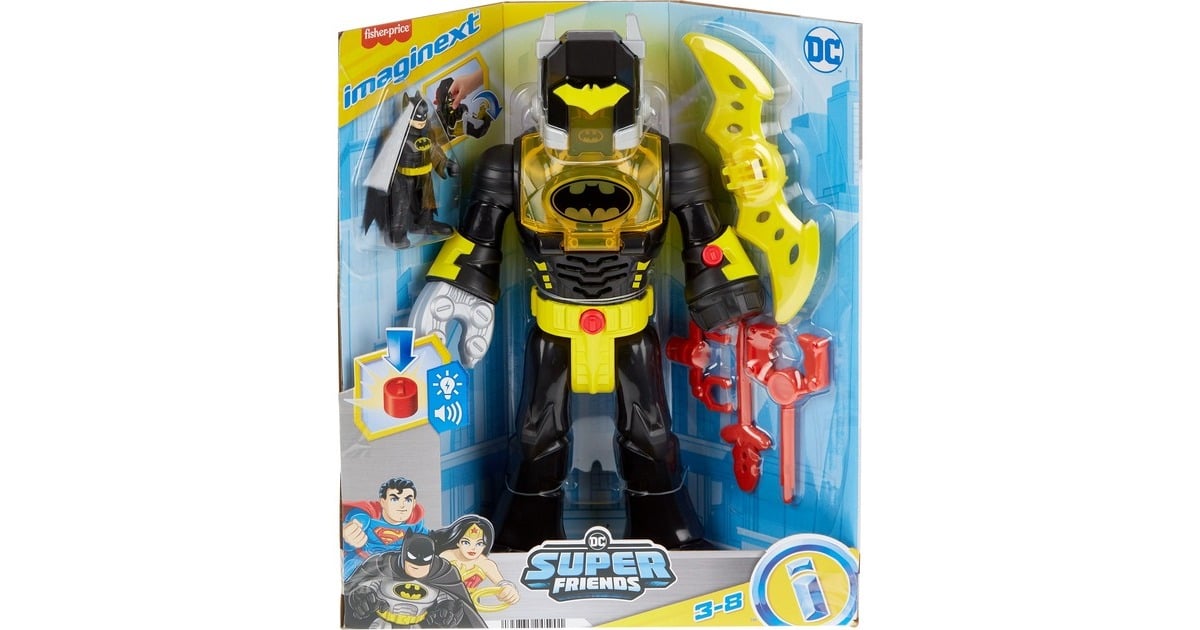 Fisher-Price Imaginext Robot Superman XL – 30 Cm, Sons & Lumières, Coffret DC Super Friends Dès 3 Ans
