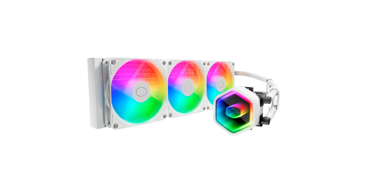 Cooler Master MasterLiquid 360 Core II ARGo White, Watercooling Blanc